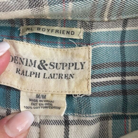 Denim & supply Ralph Lauren plaid flannel shirt M - Picture 8 of 8